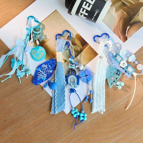 Sweet Cool Series Bag Pendant Decoration Combination Finished Accessories Women s Keychain 250521