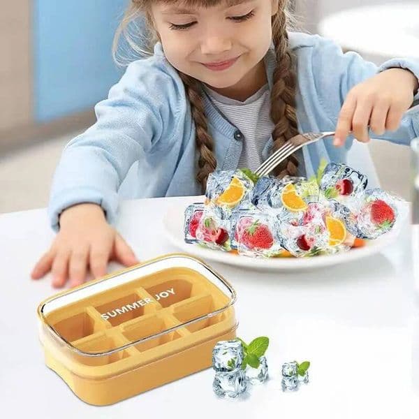 Soft Trays Reusable Ice Stackable Safe Tray Easy Release Mold For Kitchen Freezer