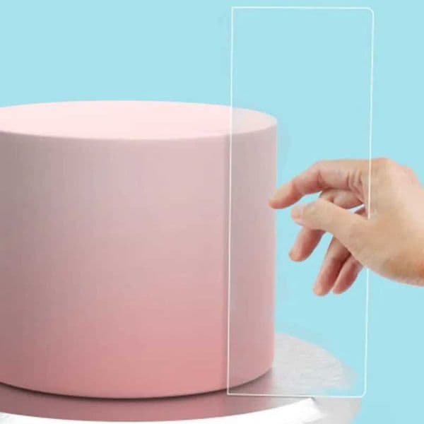 1PC Cake plastering transparent acrylic board cake cream transparent scraper bread baking tools kitchen accessoriesXJ250522