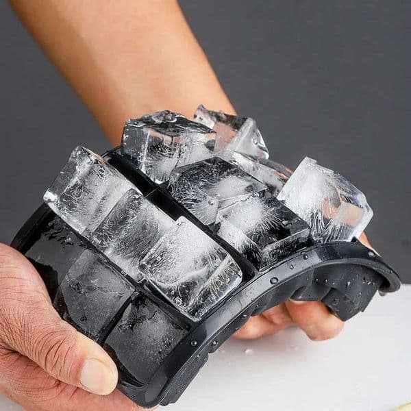 DIY Ice Maker Ice Cube Tray 4/6/8/15 Grid Big Ice Tray Mold Giant Jumbo Large Food Grade Silicone Ice Cube Square Tray MoldXJ250522