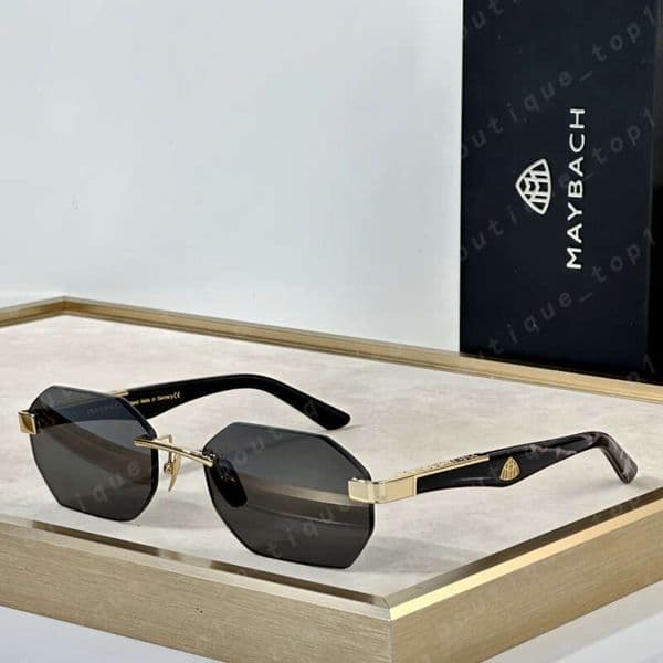 MAYBACH Luxurious Quality Designer Sunglasses Candy-Colored For Men And Women Classic Goggle Beach Retro Lens Fashion Eyeglasses With Box THE AMAN b32