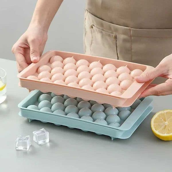 33 Ice Boll Hockey PP Mold Frozen Whiskey Ball sicle Ice Cube Tray Box Lolli Making Gifts Kitchen Tools Accessories W250522