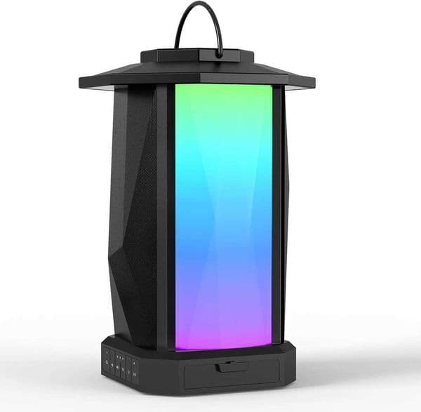 New Arrival Ortizan Portable BT SpeakerWireless Stereo Lantern Speaker with RGB LED Lights50W Flame Speaker for Patio Garden Decor T250522