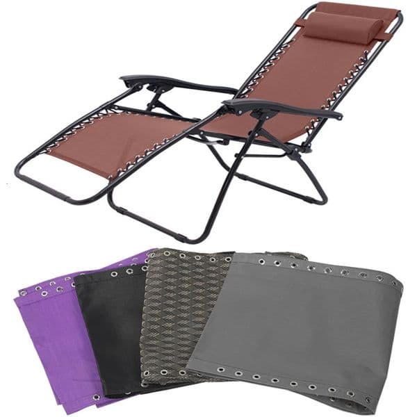 Universal Replacement Fabric Cloth for Zero Gravity Chair Patio Lounge Couch Recliners All Standard Sling Chairs 63x17 inch 250515