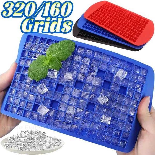 Ice Cube Molds Tray Silicone Mold Square 160 Lattice Cube Tray Maker Easy Release Summer Kitchen Bar DIY Iced Drink Maker Tools W250522