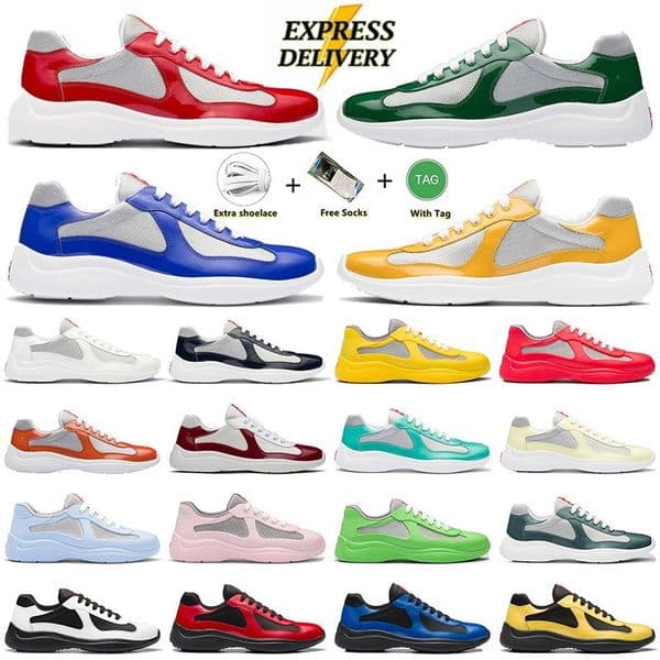 Men Americas Cup Xl Soft Rubber Sneaker Bike Fabric Trainer Black Mesh Lace-up Casual Shoes Outdoor Runner Trainers Sport Shoes Tennis Chaussures EU35-47