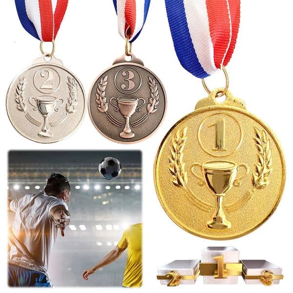 Sports Wheat Props Awards Gold Silver Bronze Prizes Award Trophy Children Sports Game Prize Awards Outdoor Games Souvenir Gifts 250516