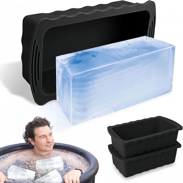 1/3/5PCS Ice Cube Mold Oversized Silicone Ice Crate Efficient Freezing Ice Bath Large Ice Cube Mold Ice Bucket Ice Block Mold 250517