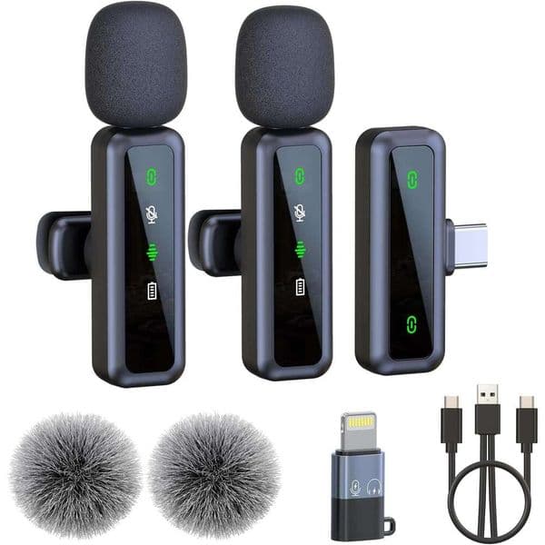 2026 New Dhgarget outdoor Wireless Lavalier Microphone For Iphone And Android Cell Phones Free Shipping