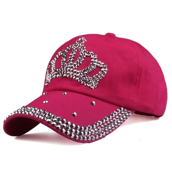 Women Autumn Crown Cotton Denim Baseball Caps s Diamond Bling Hat 250516