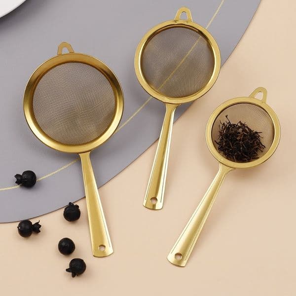 Stainless Steel Matcha Sifter Very Fine Mesh Rust-Proof Fine Mesh Strainer Small Easy to Clean Cocktail Sieve for Kitchen