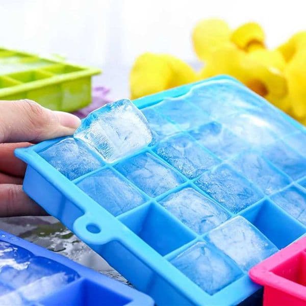 24 Grid Ice Cube Mold Silicone Ice Cube Tray Square Ice Tray Mould Easy Release Silicone Ice Cube Forms Bar Kitchen Accessories X250524