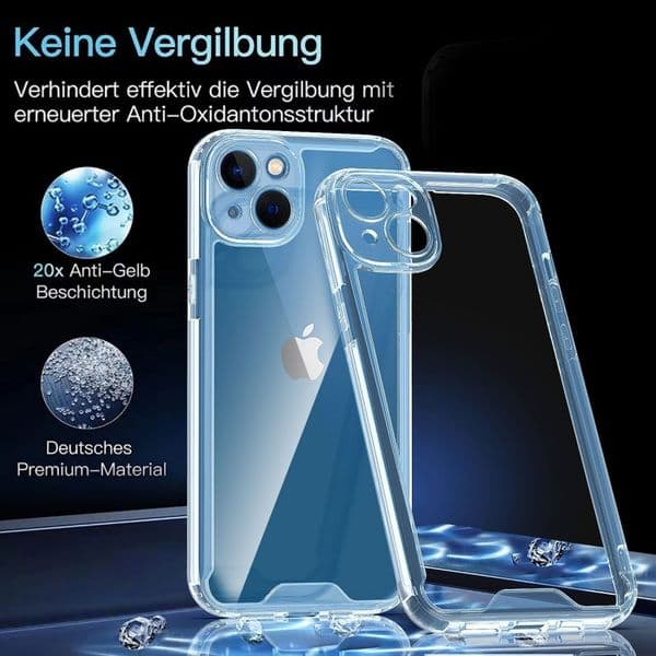DHCP Shockproof Clear Phone Case for iPhone Pro 17 Air 16E 16PRO Plus 15 12 11 13 Mini 14 XS 16 Anti-Shock Anti-fall 1.5MM Hybrid Transparent Mobile Cell Cases