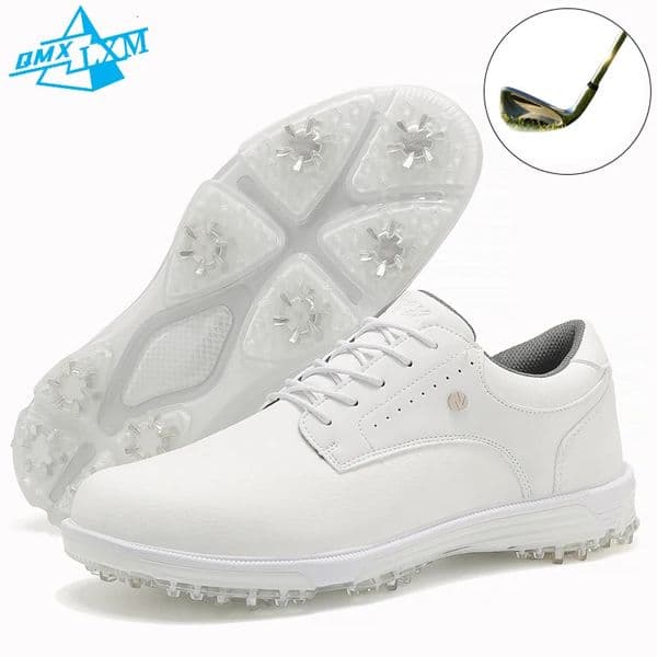 Professional Golf Shoes Men 2025 White X20 Waterproof Leather Anti-slip Studs Outdoor Golf Training Sport Shoes 250519
