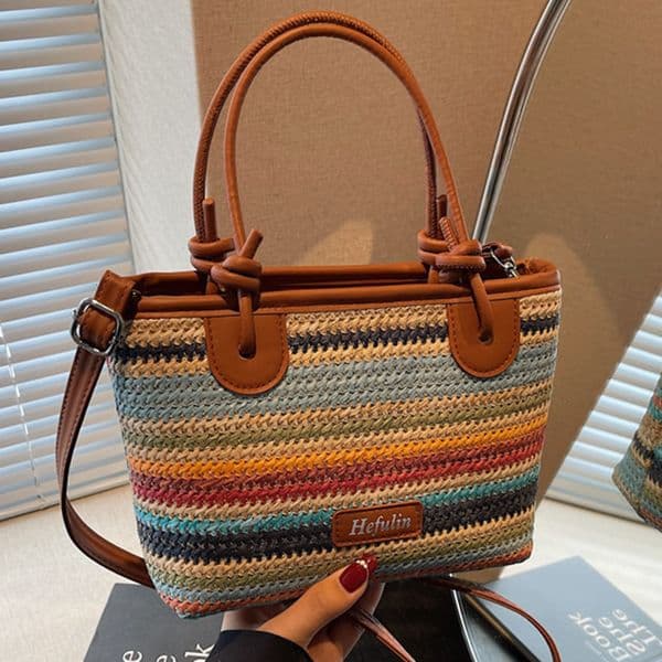 Luxury Brand Designer Bag Luxury Brand Designer Bag Beach Lazy Style Small For Women 2025 New Summer Single Shoulder Crossbody Bag, Vegetable Basket, Water Buck