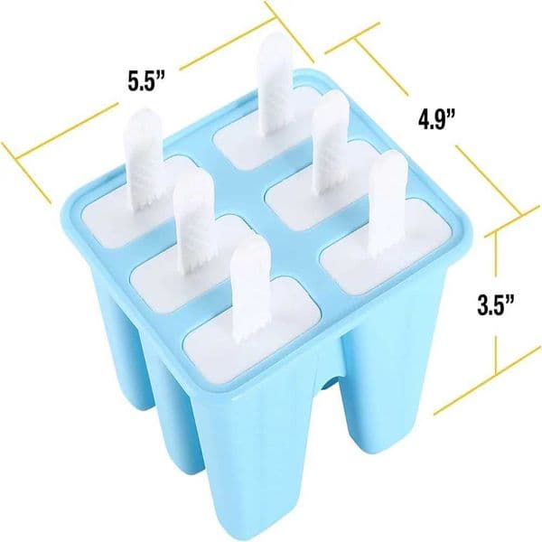 2025 Popsicle Molds 6 Pieces Silicone Ice Pop Molds BPA Free Popsicle Mold Reusable Easy Release Ice Pop Make X2505246