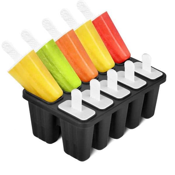Popsicle Molds 10 Pieces Silicone Ice Pop Molds BPA Free Reusable Ice Cream Mold Easy Release popsicle maker with Silicone X250524