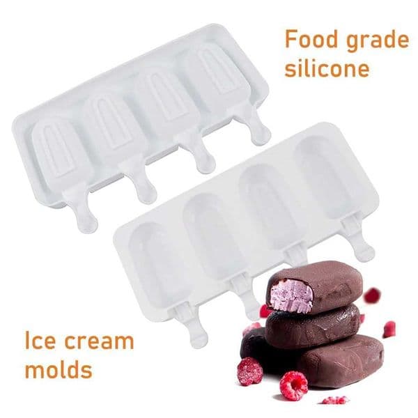 Silicone Ice Cream Forms Popsicle Mold DIY Homemade Dessert Freezer Fruit Juice Cube Maker Mold With Sticks Ice Cream Maker X250524