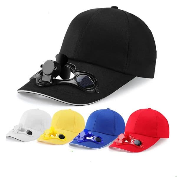 Novelty Fan Cooling Baseball Solar Outdoor Sport Cap Summer Camping Hiking Travel Hat For Women Men250522