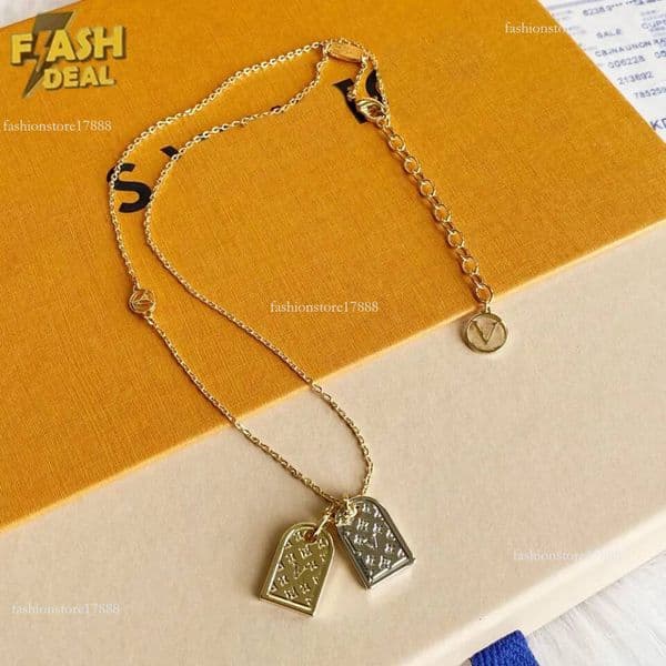 2025 Fashion Stamp Fashion Choker Necklace Designer Gold Plated Stainless Steel Letter Pendant Necklaces For Women Wedding Jewelry Stamp Bag-Luxury 101241