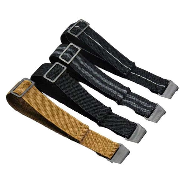 Unisex Color PVD Hook Buckle Sport Classic Elastic Fabric 20mm 22mm Nylon Strap