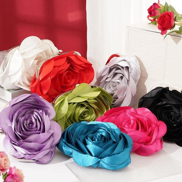 Female Evening Bag Portable Flower Bride Small Purse Full Dress Party Handbag Wedding Wallet Women Floral Chain Lady Clutches 250519