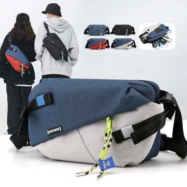 High Quality Nylon Panelled Waist Packs Brand Unisex Chest Pack Casual Outdoor Travel Crossbody Bag Men Wasit Belt Bags 250523