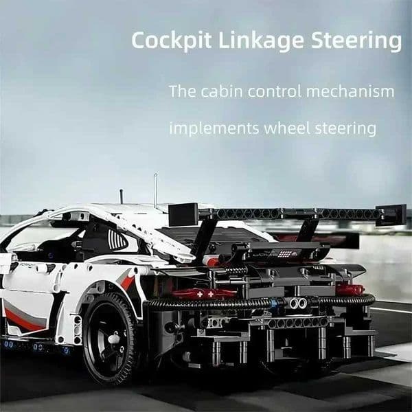 Build Block Set 2026 New 911Rsr 1580Pcs Technical Racing Building Brick Blocks Electric Remote Control brick LED Lights Model Car MOC Brick