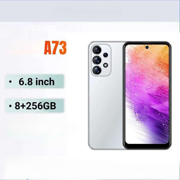 New A73 Ultra smart phone global version true 4G Android all-in-one 8G+256GB mobile phone factory direct