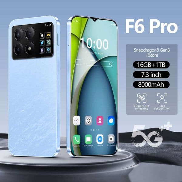 New F6 Pro Large Screen Android All-in-One Phone 16+1T Smartphone Price