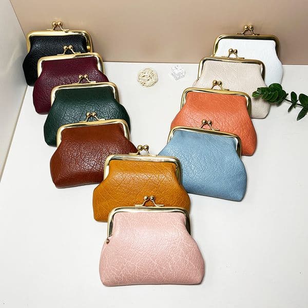 Mini Women's Short Wallet Buckle Candy trend colored Coin Wallet Designer Fashionable Men's Keybag Fashionable Women's Mini Wallet