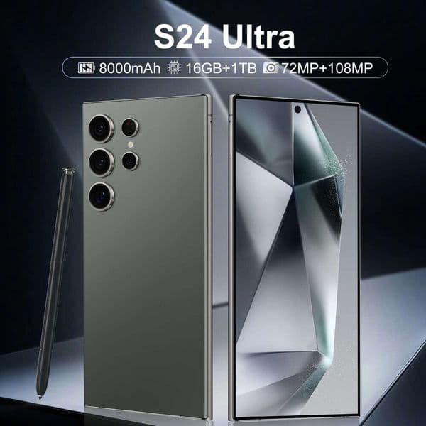 New S24 Ultra+ 7.3 HD 16+1T Android Smartphone OTG