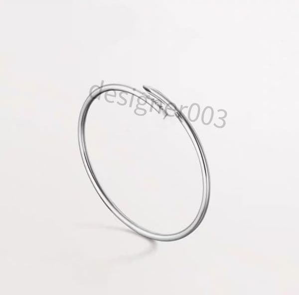 02 Bracelet Bangle Designer Jewelry luxury classic fashion bracelt oval Moissanite18k gold silver rise stainless steel cuff braclet jewlery for woman 17 19 size