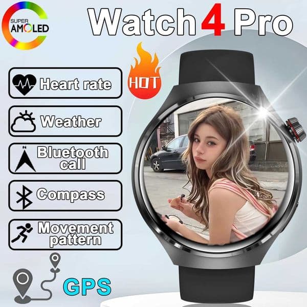 2025New For Watch4 PRO Smart Watch Men Watch 4 Pro 1.52HD Sn Heart rate accurate Call NFC GPS waterproof SmartWatchXJ250513