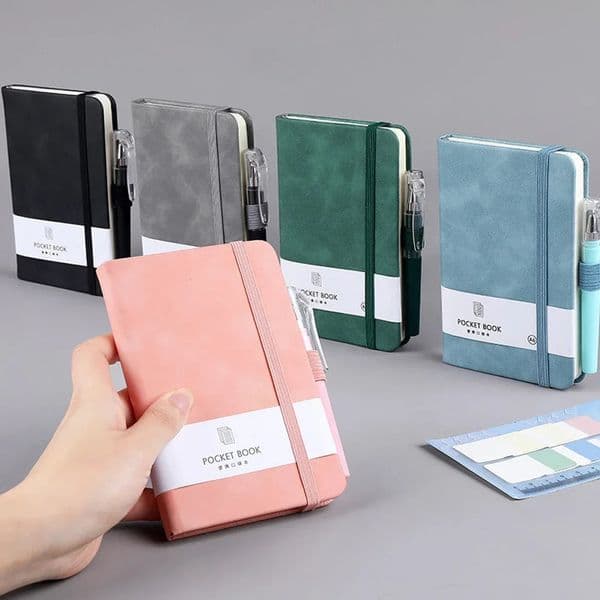 A6 Portable Pocket Notebooks With Pen Notepads School Teacher Gift Planning Notebook And Journals School Supplies Stationery 250526BJ