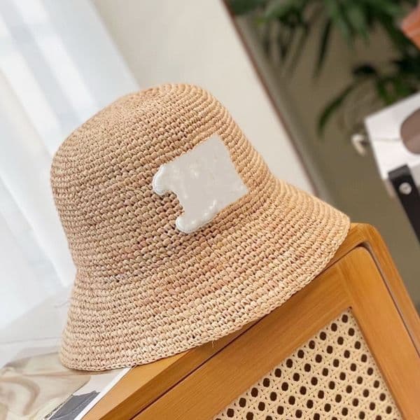 new straw hut sun summer bucket weave designer hat for women holiday hats beach sunhat chapeau casquette
