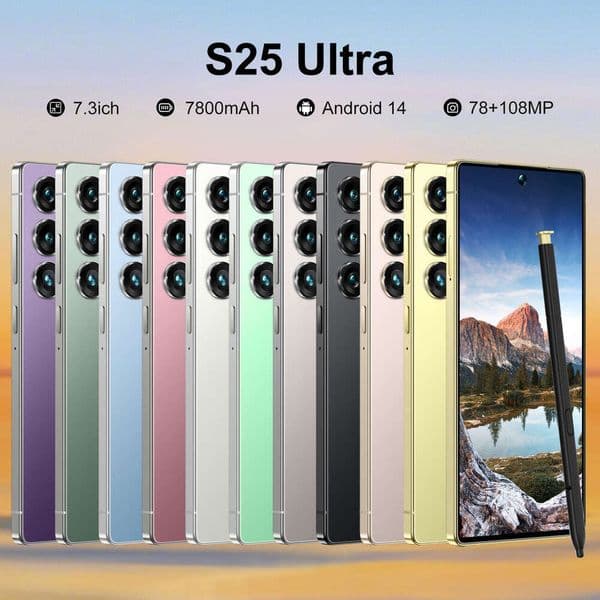 The S25UItre mobile phone features 16+1T large memory, a 78+108MP camera, a 7.3-inch large screen, and fingerprint and facial recognition functions