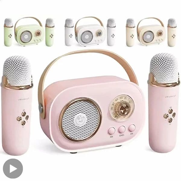 Karaoke Portable Wireless Bluetooth Ser With Microphone Machine Radio FM Caixa De Som Mini Sound Box Music Small Column Mp3 250526
