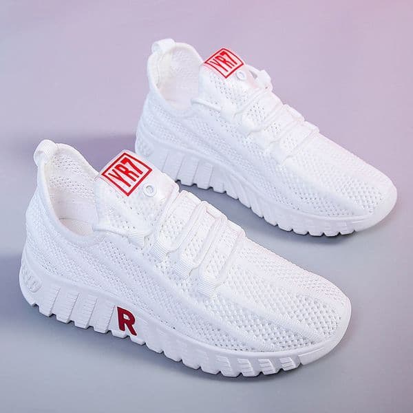 2026 New Women s Shoes Summer New fashion Sports Breathable Fashion Comfortable Soft soled Shoes Versatile Designer Casual Hollow Design Mesh Shoes Women s Shoes