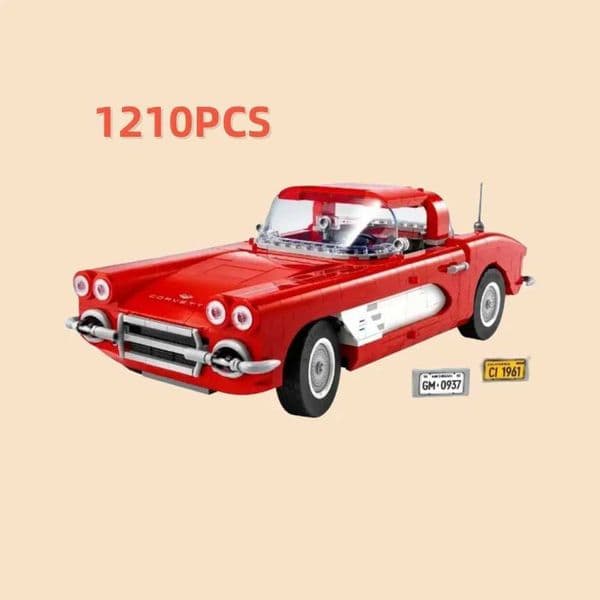 2023 NEW 10321 Retro Sport Car Chevroleted Corvetted Technical Building Blocks Bricks Assemble Vehicle Toys Boyfriend Gift W250529