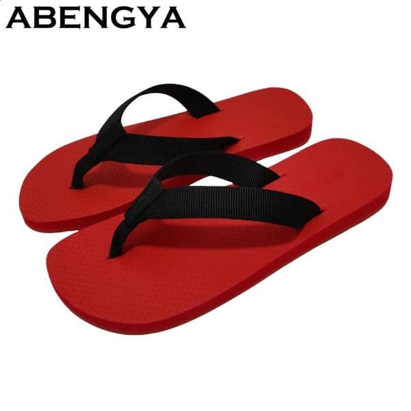 2025 Summer Red Sole Flip Flops Flat Slippers For Women Men Thick Sole Lazy Mules Casual Vacation Beach Slides Couple Shoes 250528