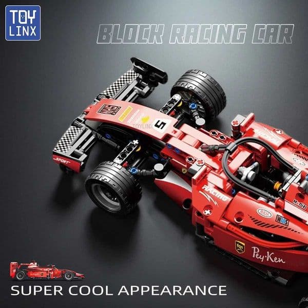 ToylinX F1 Rc Race Cars Building Sets MOC Remote Control Car Building Blocks Cool Collectible Model Car Kits Building Toys W250529