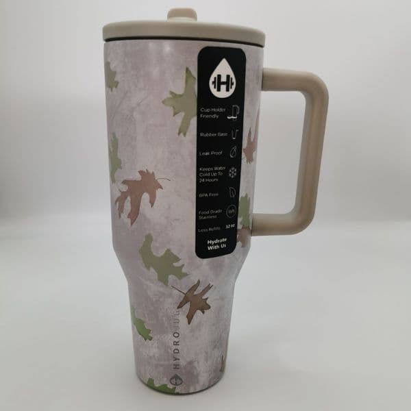 2026--Designer Bottles 32oz Stainless Steel Tumbler with Handle Locking Lid - Large Capacity Leakproof Bottle Fits Car Cup Holders, for Fitness, Travel, Office