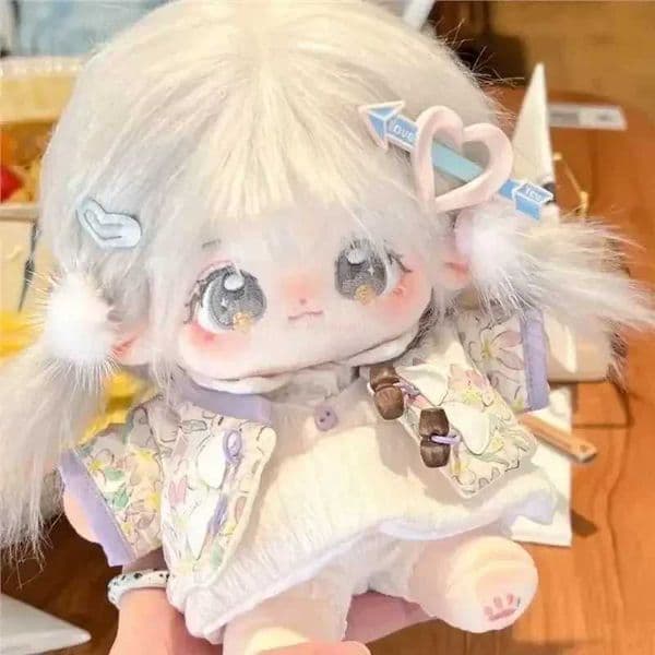 20cm Genuine Kawaii Idol Star Doll Plush Stuffed Anime Figure Dress Up Cosplay Cotton Baby Plush Toys Fans Collection Gift Z250529