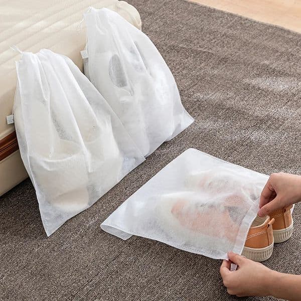 10/20/30Pcs Set Shoe Dust Covers Non-Woven Dustproof Drawstring Clear Storage Bag Travel Pouch Shoe Bags Drying shoes Protect 250530