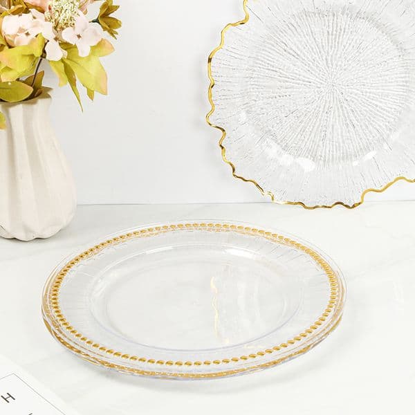 Round Clear Plastic Place Setting Tray for Creative Meals at Home & Events