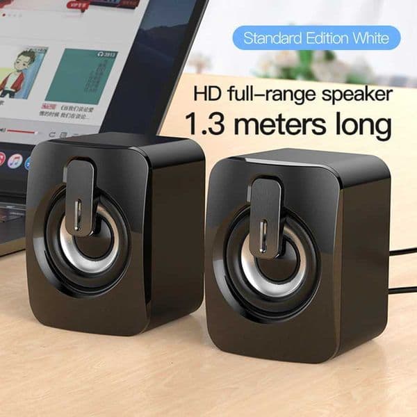 Stereo Speaker For Desktop Computer Laptop PC Notebook Wired Mini Home Musical Music Sound Box Caixa De Som Portable Altavoces M251201