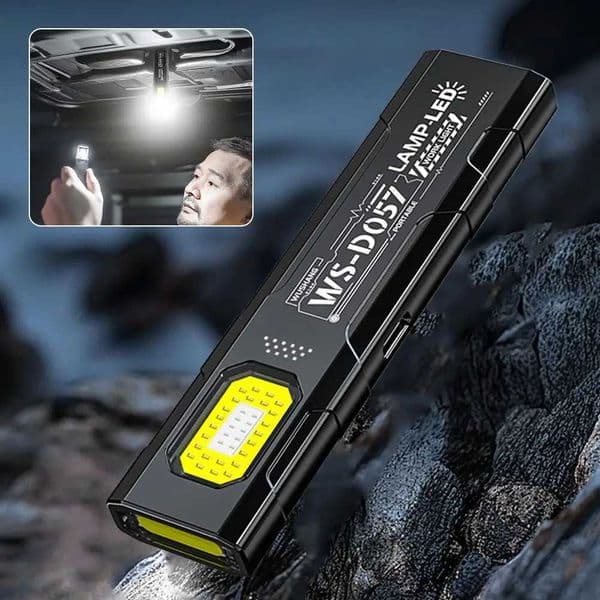 Mini Flashlight Dual Source Illumination High Brightness Lamp Beads For Camping Hiking Magnetic Emergency Light Night M251201
