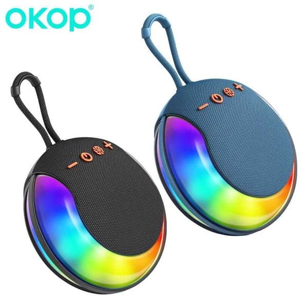 OKOPwireless speaker portable speaker camping walking speaker wireless stereo music player TF USB LED speakers M251201