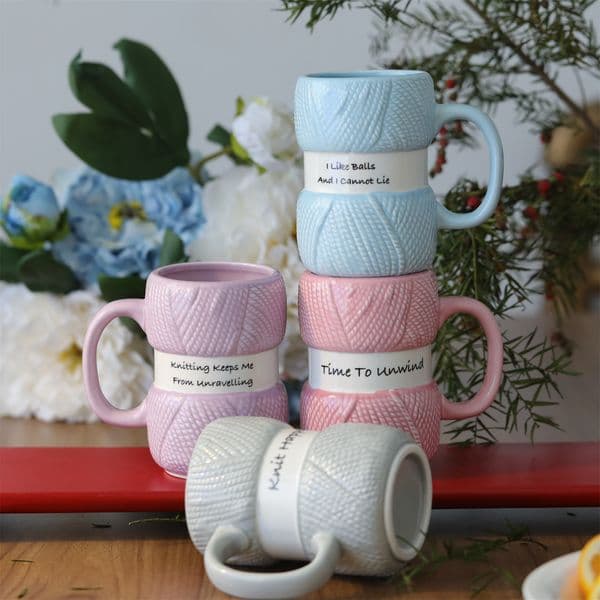 2026 Novelty Knitted Colored Yarn Ball Mug Or Mothers Day Gift 240903 Free Shipping